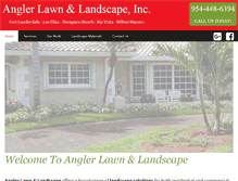 Tablet Screenshot of anglerlawn.com